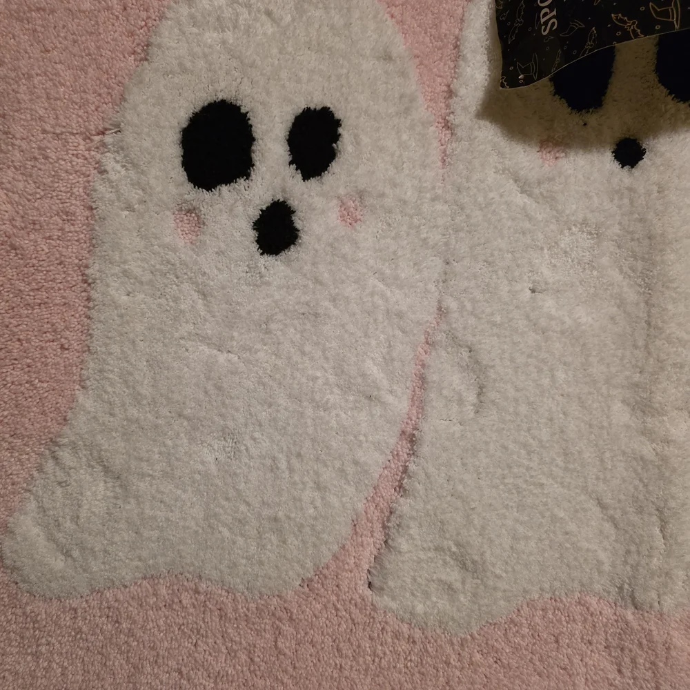 Spooky Spa Pink Ghost Bath Mat Nonslip NWT